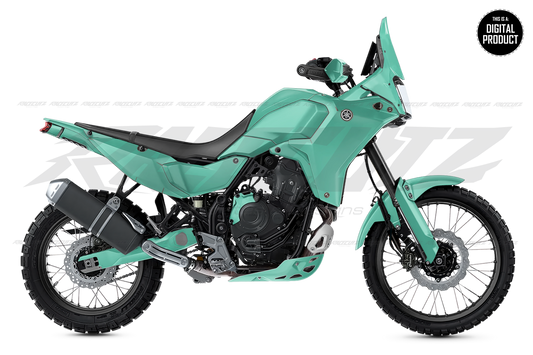 YAMAHA TENERE 700 2025 - 2 VIEW MOCKUP
