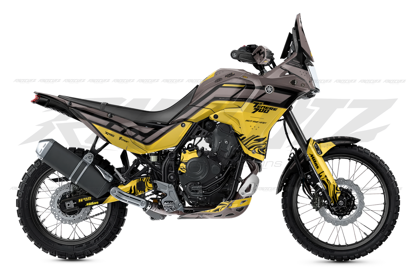 YAMAHA TENERE 700 2025 - 2 VIEW MOCKUP