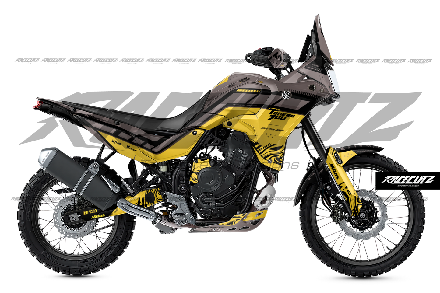 YAMAHA TENERE 700 2025 - 2 VIEW MOCKUP