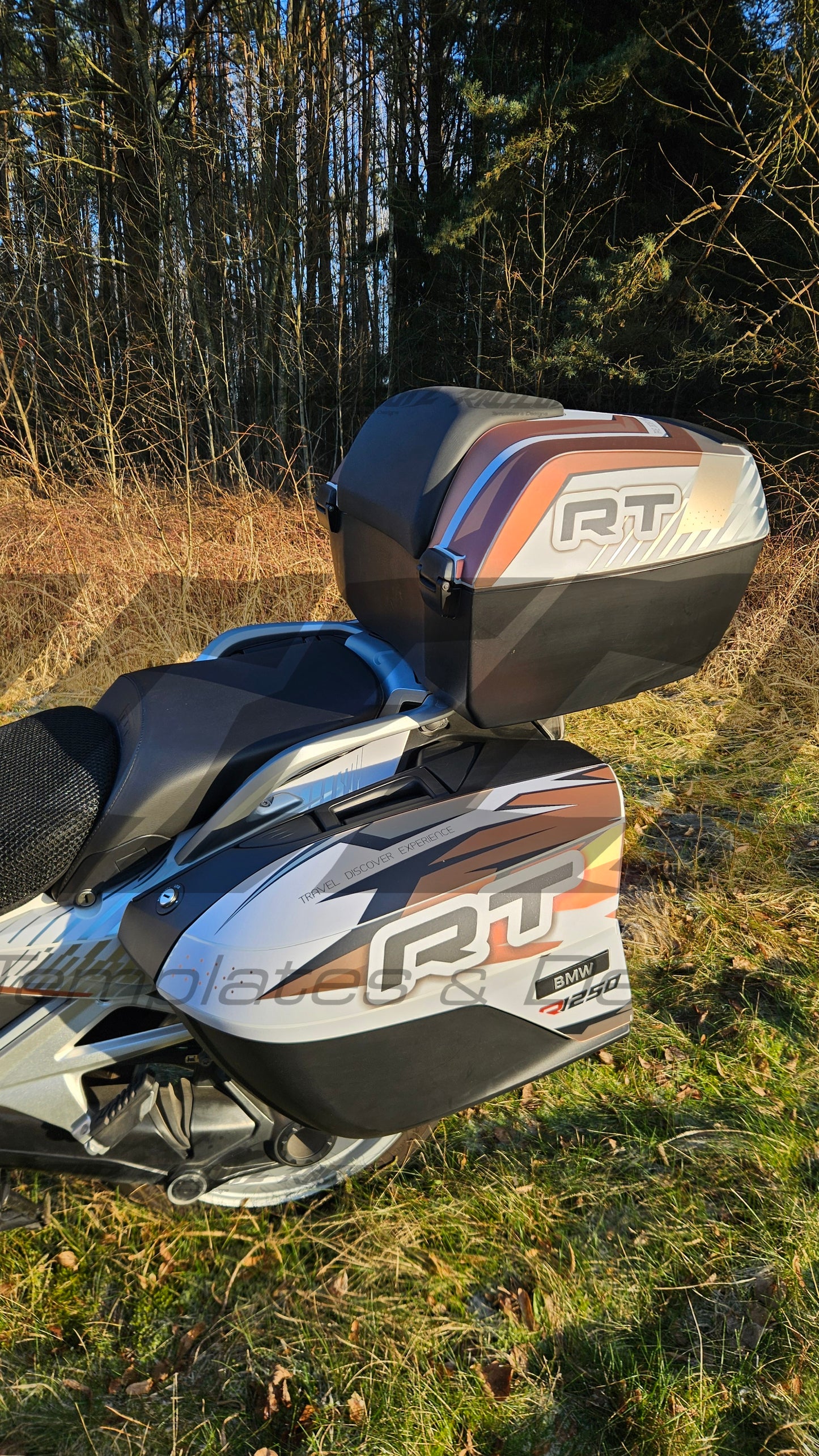 BMW R 1250 RT 2021-2025 PANNIERS TEMPLATE