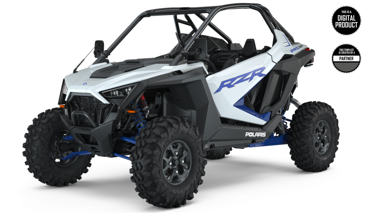POLARIS RZR PRO XP 2020-2024 & PRO R + TURBO R 2022-2023 2 SEATS TEMPLATE