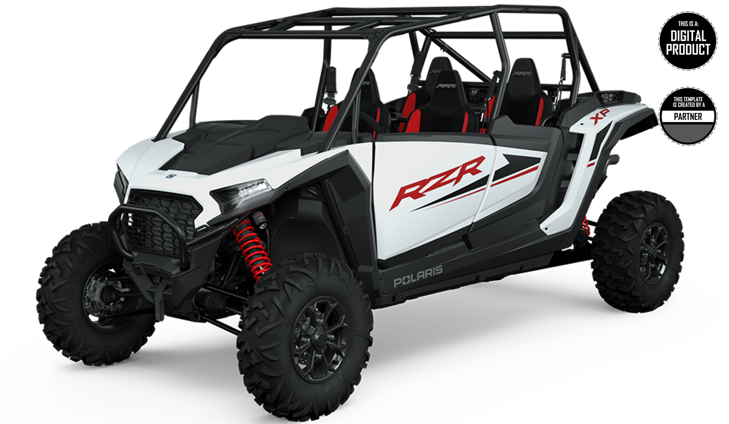 POLARIS RZR 1000 XP 4 2024-2025 SEATS TEMPLATE