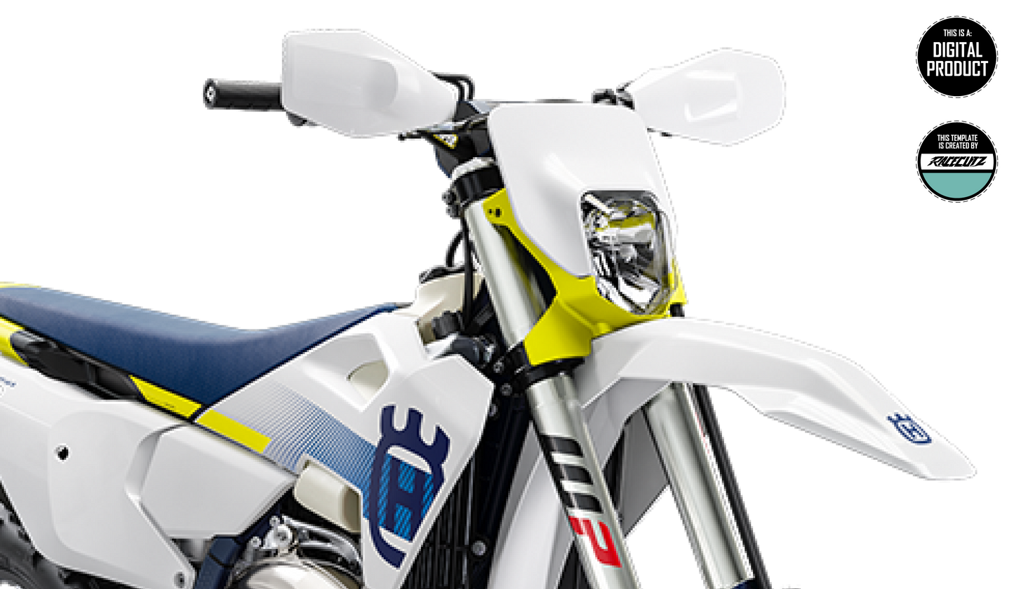 HUSQVARNA TE & FE 2024+ HEADLIGHT MASK TEMPLATE