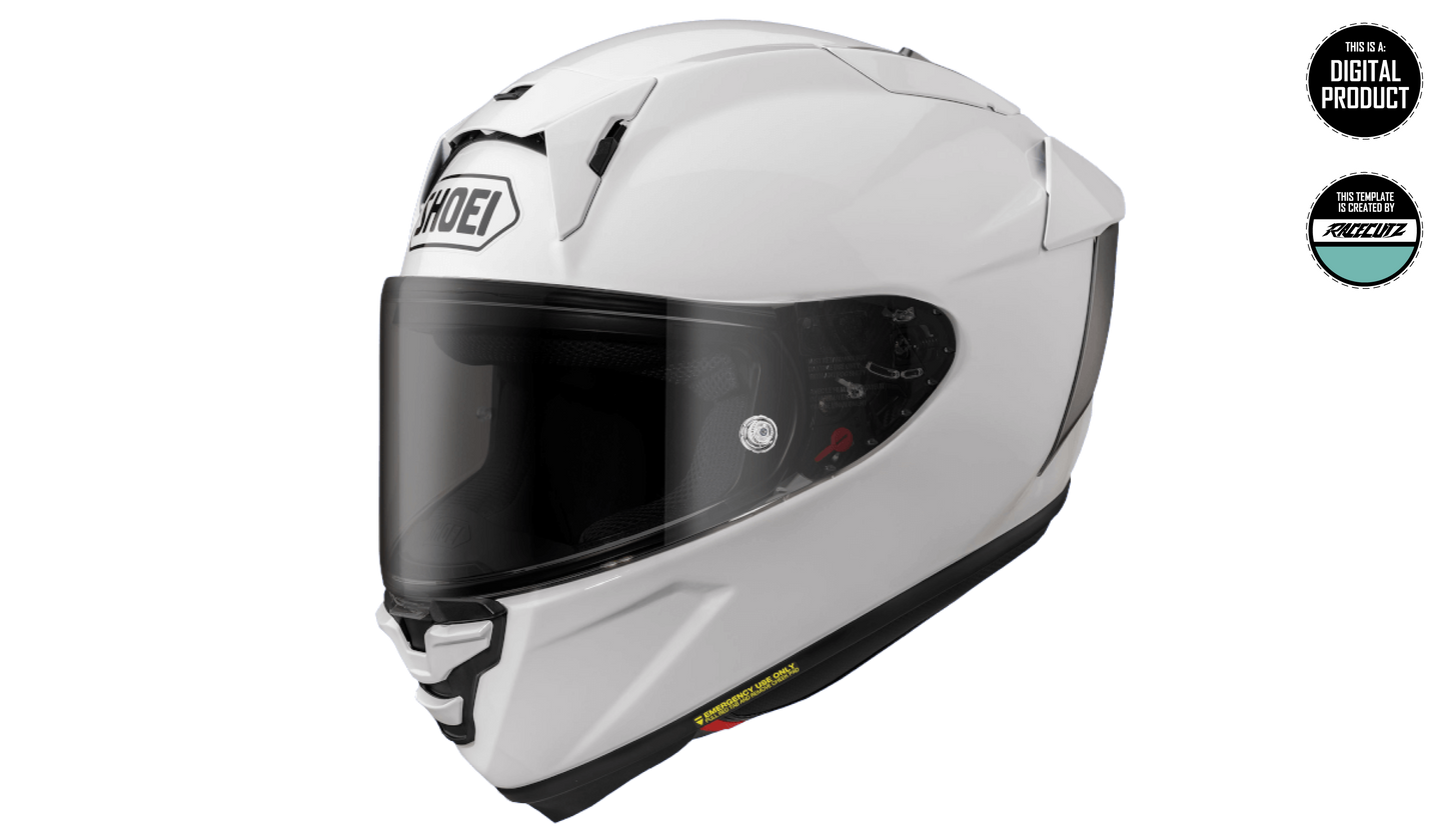 SHOEI X-SPR PRO / X-FIFTEEN- SIZE LARGE TEMPLATE