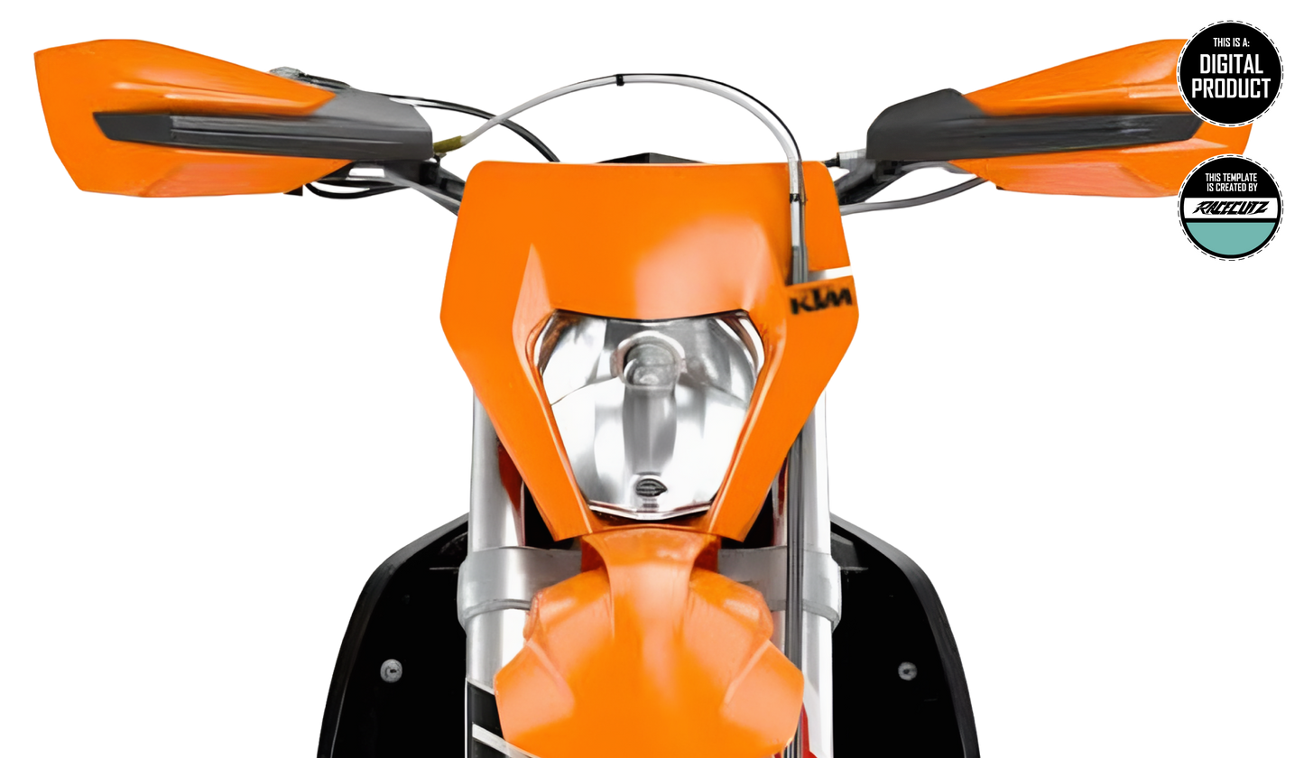 KTM/GASGAS - OLDER GEN OEM HANDGUARDS TEMPLATE