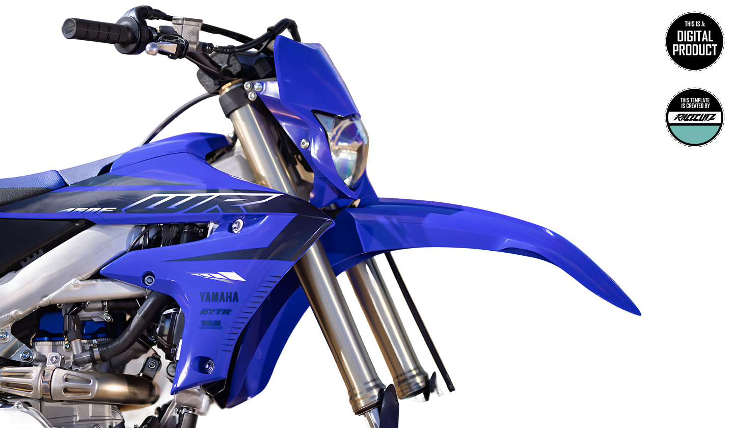 YAMAHA WR 250 2020+ & WR 450 2019+ HEADLIGHT MASK TEMPLATE