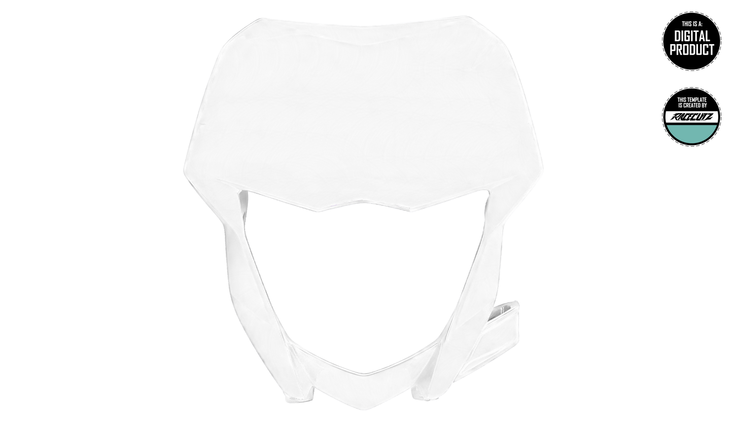 YAMAHA WR 250 2020+ & WR 450 2019+ HEADLIGHT MASK TEMPLATE