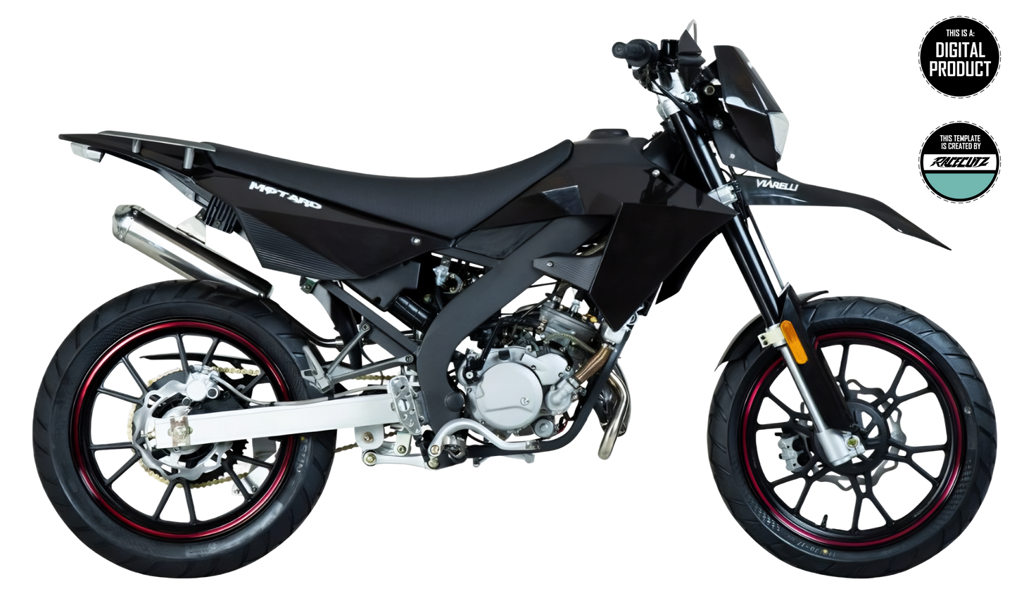 VIARELLI SM 50 & ZÜNDAPP ZXE+ZXM 50 & MASAI X-RAY TEMPLATE