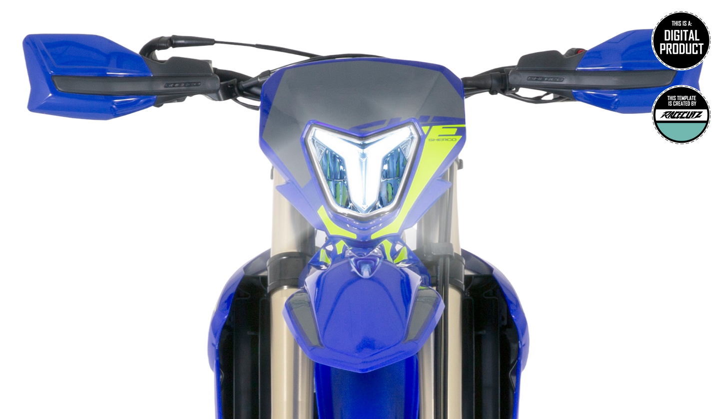 SHERCO SE & SEF 2025+ OEM HANDGUARDS TEMPLATE