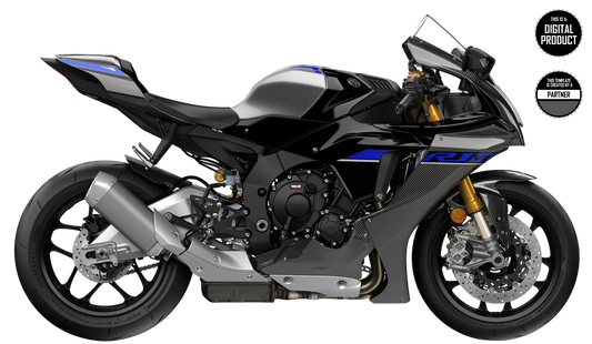 YAMAHA R1 2020-2024 MAC RACING CARBON PLASTICS TEMPLATE