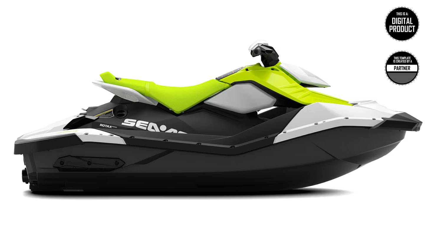SEADOO SPARK & TRIXX 2UP & 3UP 2014-2023 TEMPLATE