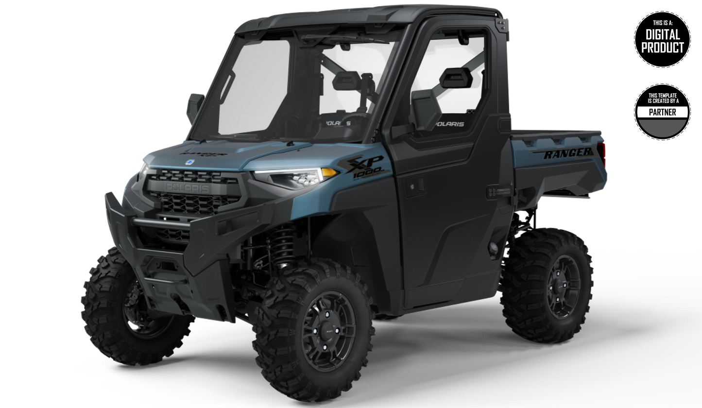 POLARIS RANGER XP 1000 3 SEATS 2025 TEMPLATE