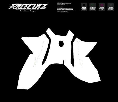 YAMAHA YZ250F 2024-2026 & YZ450F 2023-2026 - GYTR VENTET AIR FILTER COVER TEMPLATE