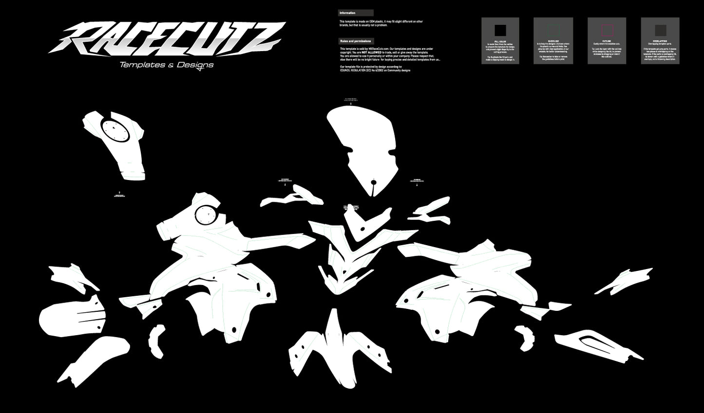 DUCATI MULTISTRADA 1200 & 1260 2016-2022 ENDURO TEMPLATE