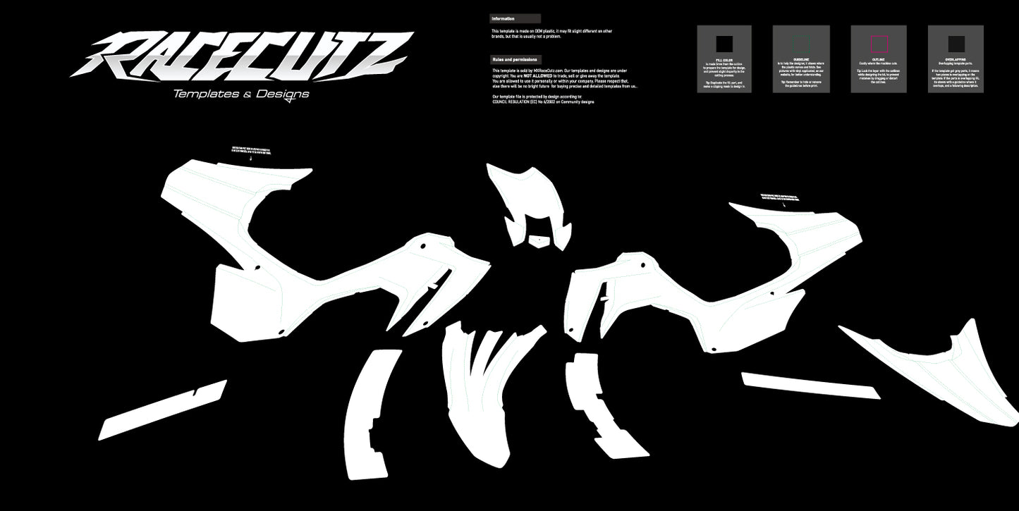 HONDA CRF 300F 2025-2026 TEMPLATE