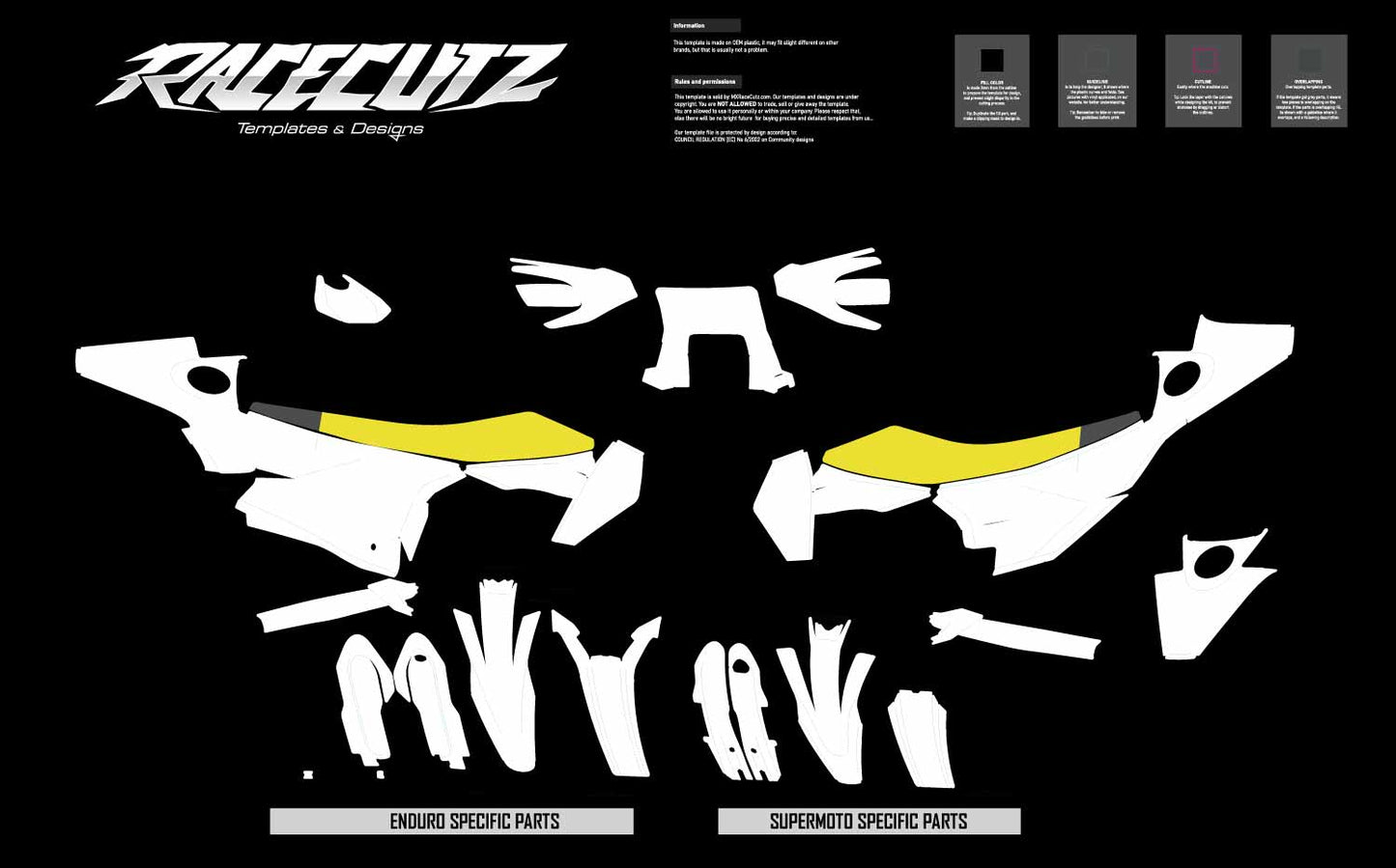 HUSQVARNA 701 SUPERMOTO & ENDURO 2025 TEMPLATE