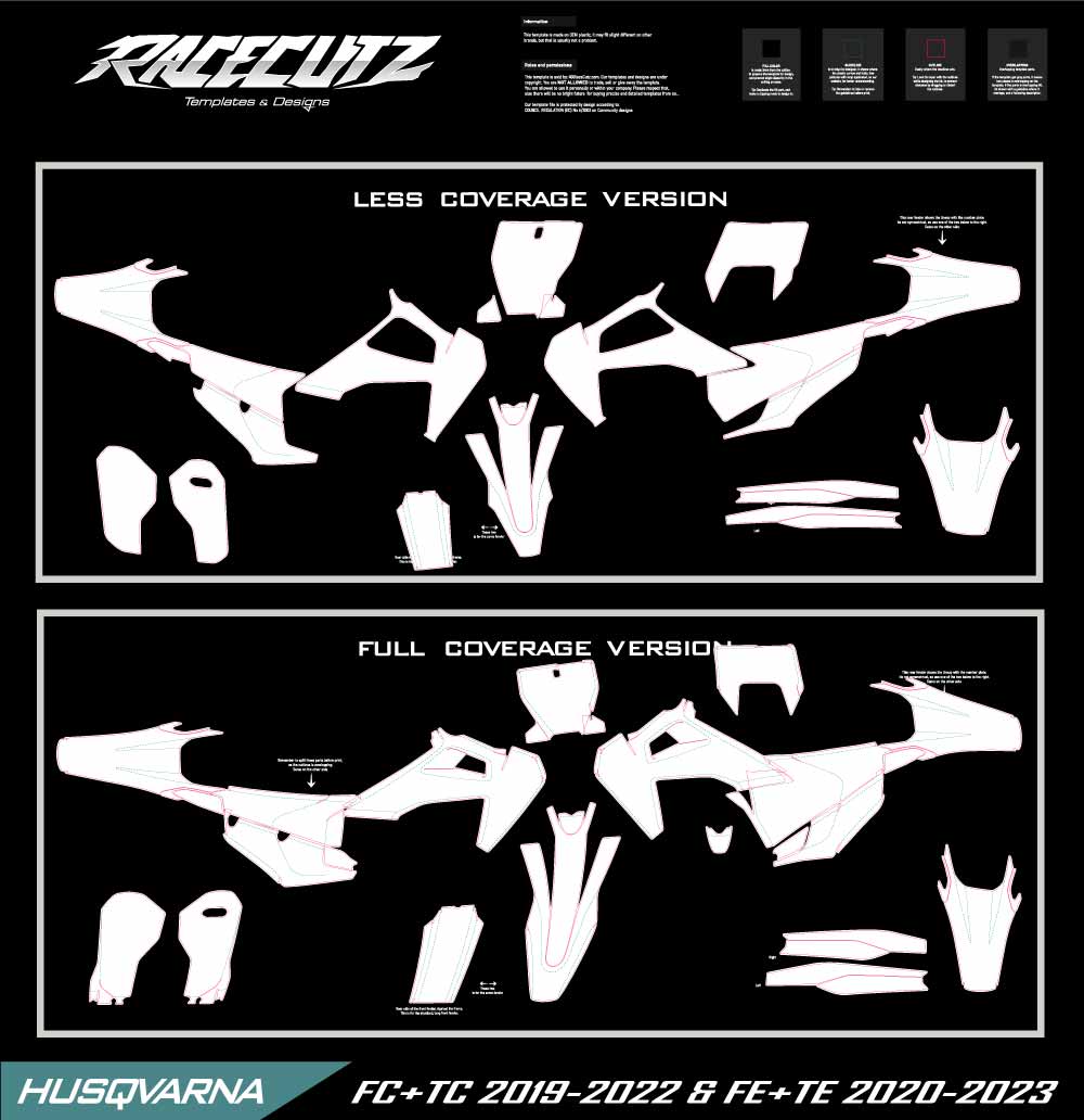 Husqvarna TC-FC 2019-2022 + TE-FE 2020-2023 TEMPLATE