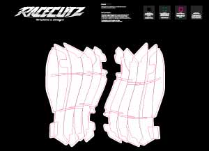 KAWASAKI KX 250 2025 & 450 2024-2025 RADIATOR GUARDS TEMPLATE