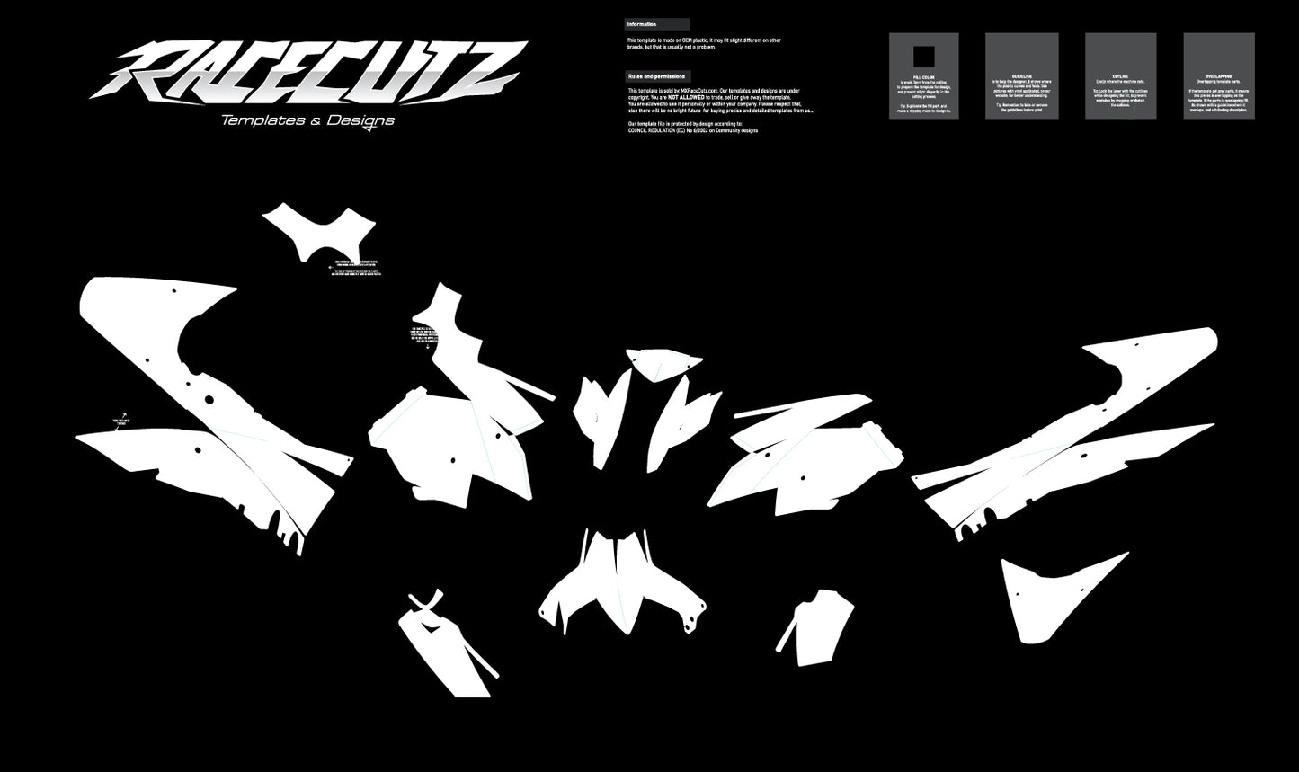 KTM DUKE 690 2008-2011 TEMPLATE