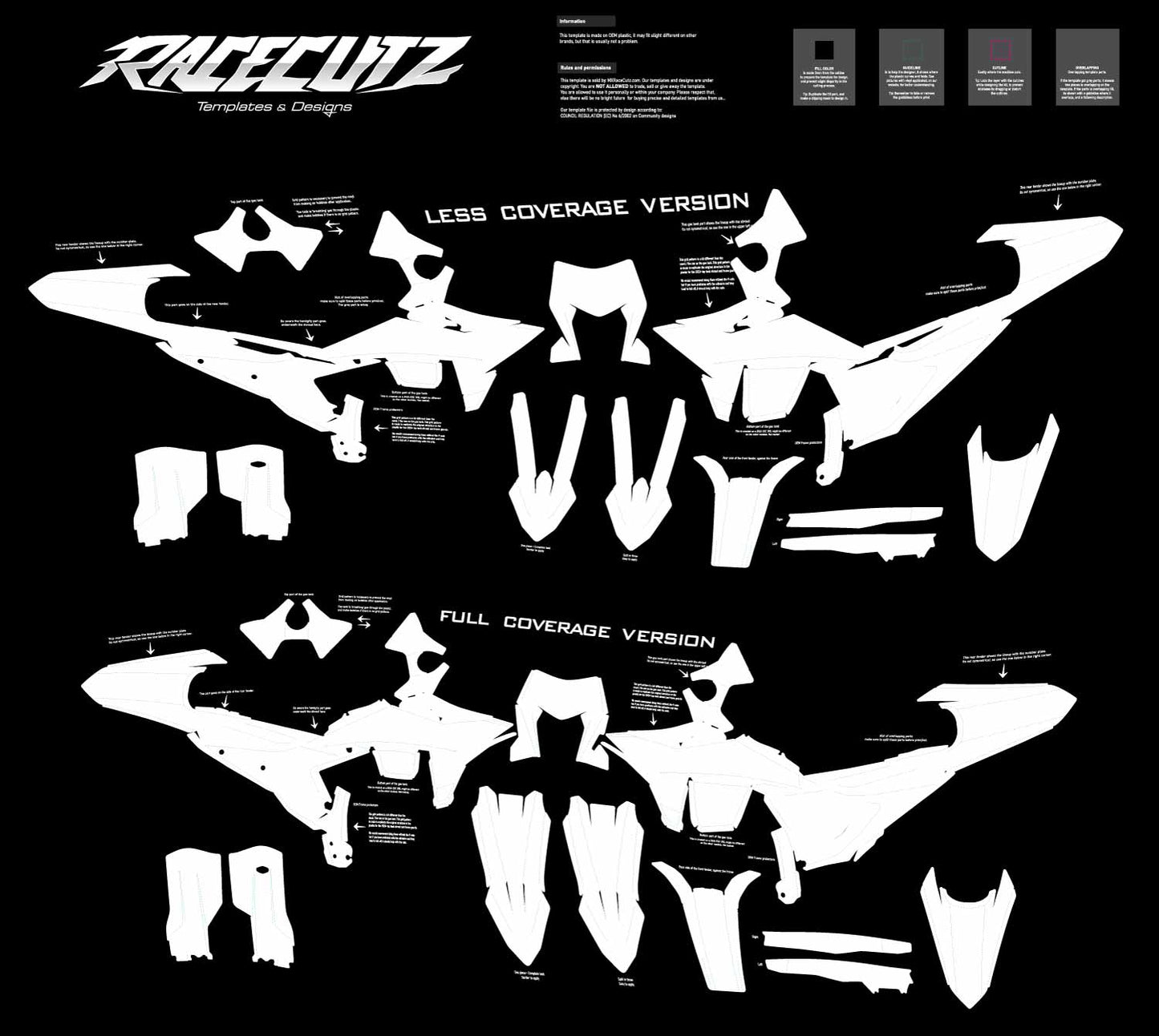 KTM EXC & XC-W & XCF-W 2026 TEMPLATE