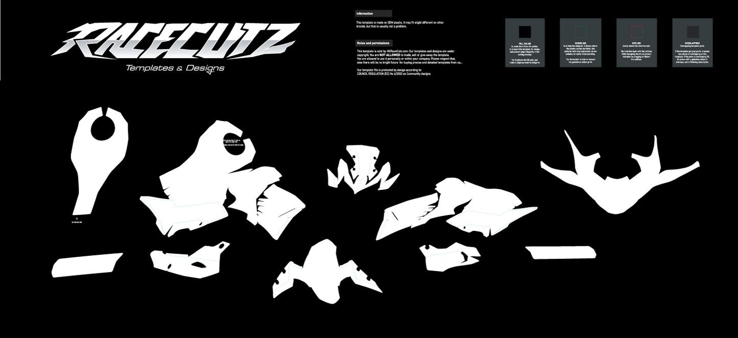 KAWASAKI Z900 2020-2024 TEMPLATE