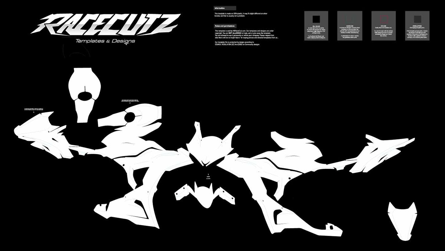 KAWASAKI ZX6R 636 2024-2026 TEMPLATE