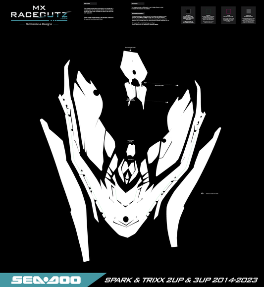 SEADOO SPARK & TRIXX 2UP & 3UP 2014-2023 TEMPLATE