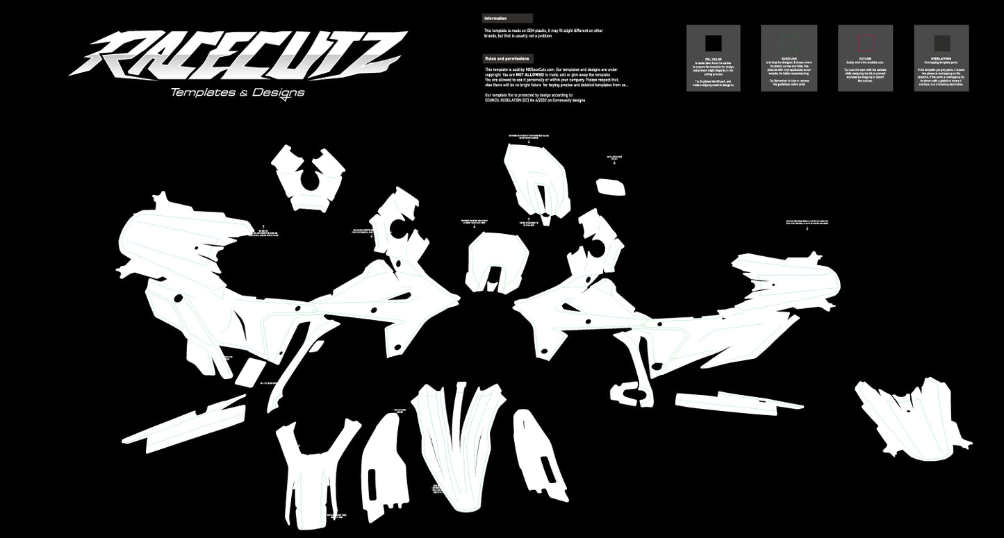 SUZUKI DR-Z4S & SM 2025 TEMPLATE