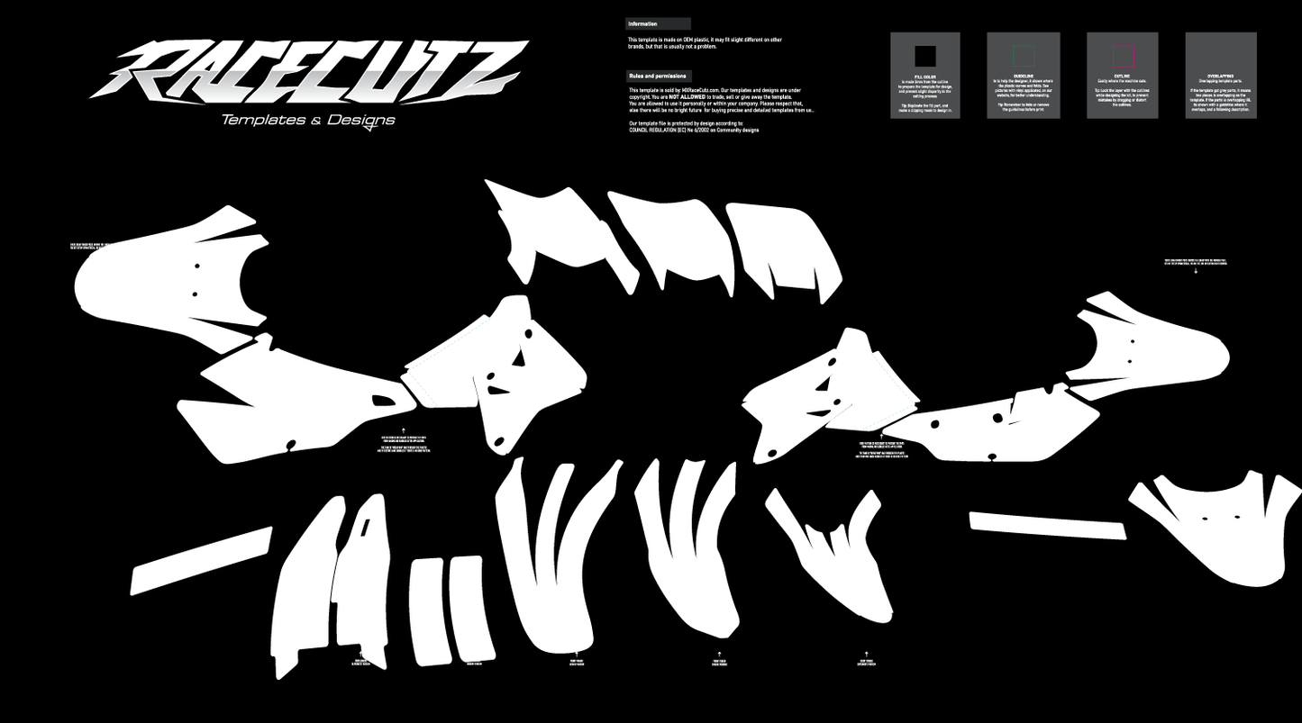 SUZUKI DRZ 400 2021-2024 TEMPLATE