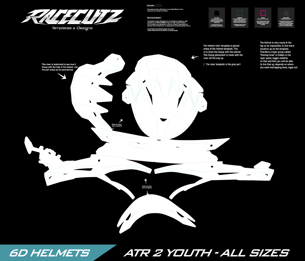6D ATR 2 YOUTH - ALL SIZES TEMPLATE