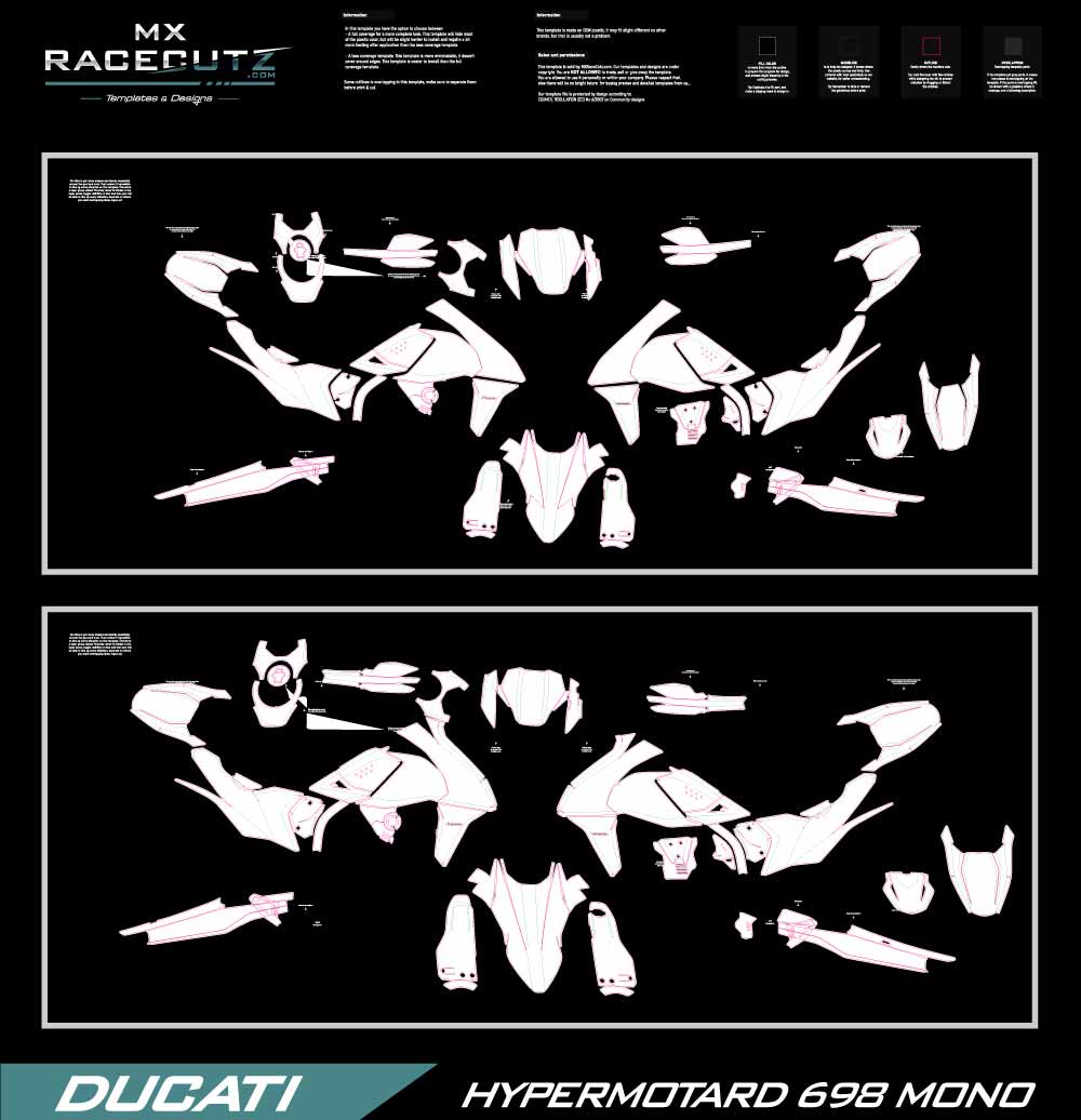 DUCATI HYPERMOTARD 698 MONO TEMPLATE