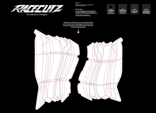 HONDA CRF+RX 250 2022-2025 & CRF+RX 450 2021-2025 RADIATOR GUARDS TEMPLATE