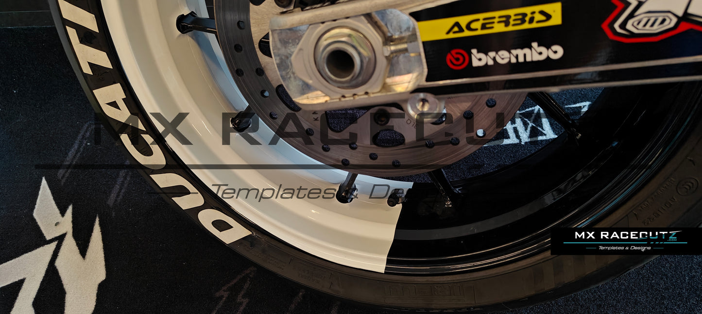 50/50 RIM WRAP - DUCATI HYPERMOTARD 698 17" INCH TEMPLATE