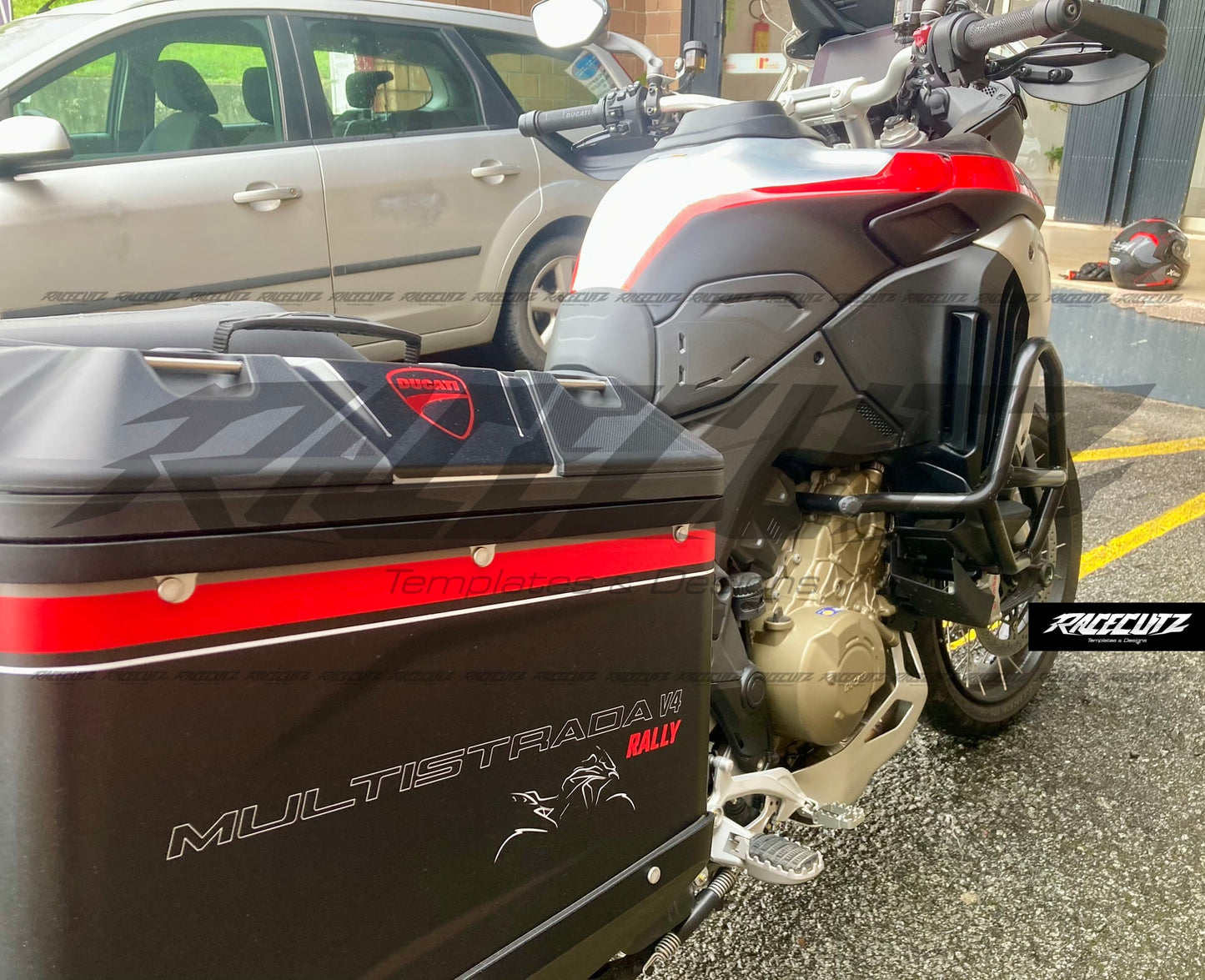 DUCATI DESERTX & MULTISTRADA V4 - SIDE CARRIERS TEMPLATE