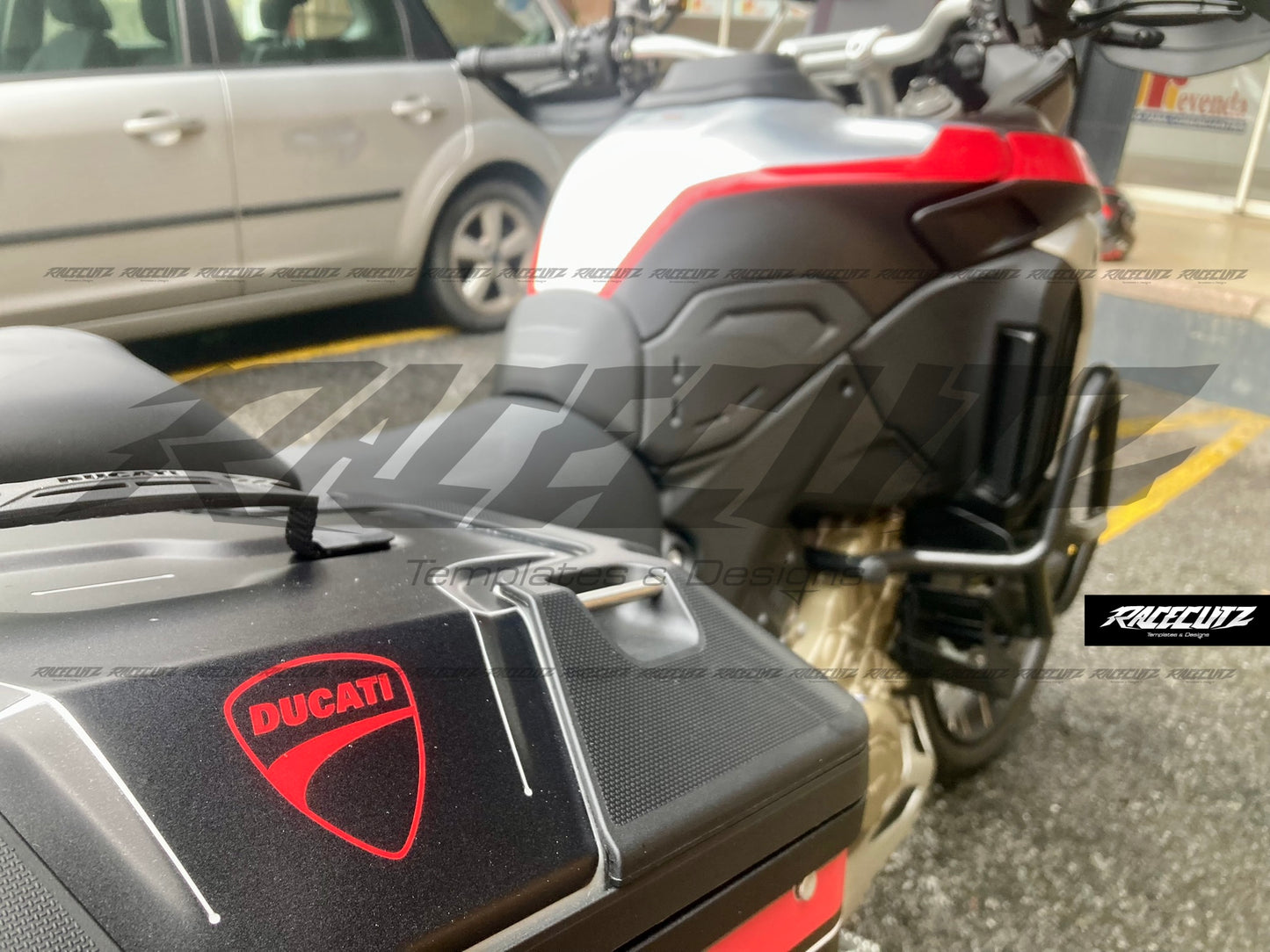 DUCATI DESERTX & MULTISTRADA V4 - SIDE CARRIERS TEMPLATE