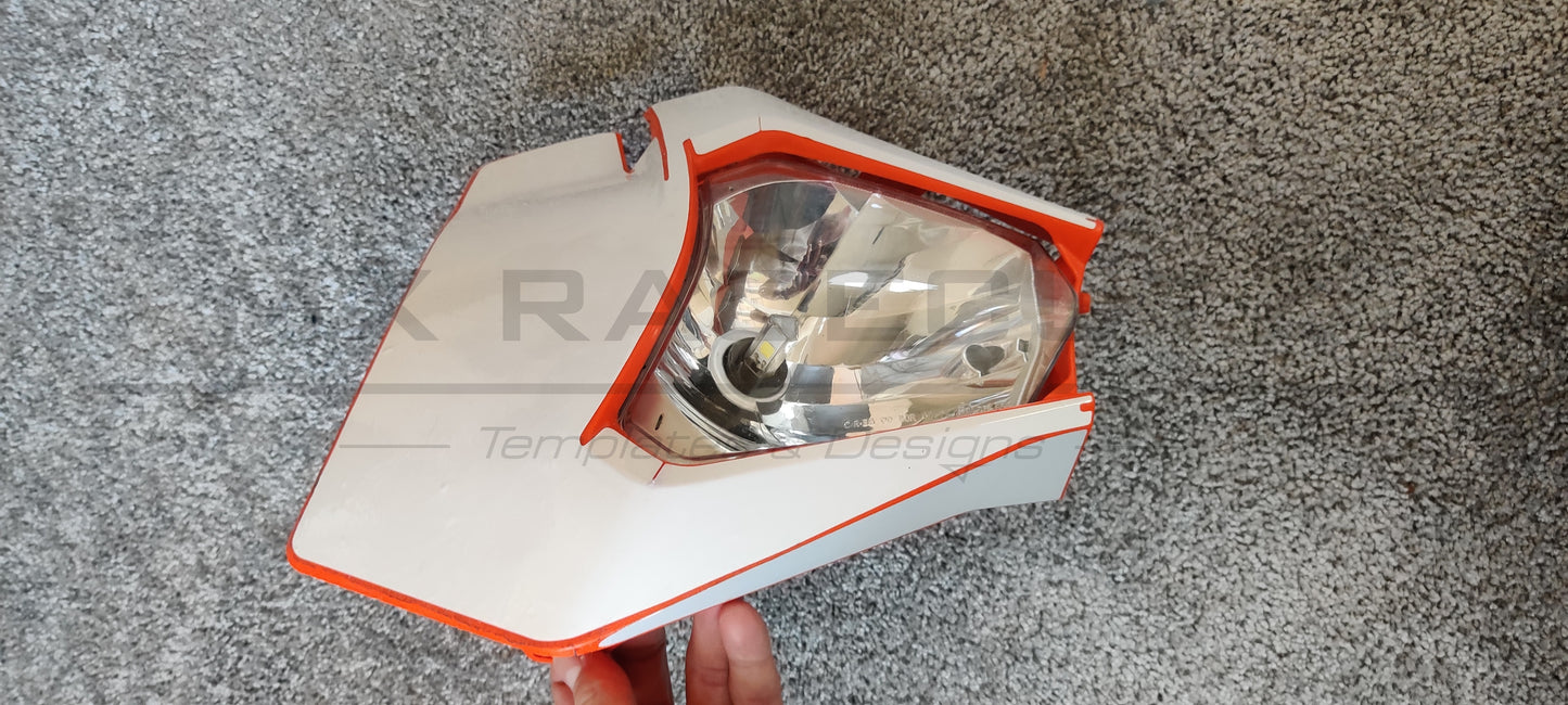 KTM EXC 2020-2023 HEADLIGHT MASK TEMPLATE