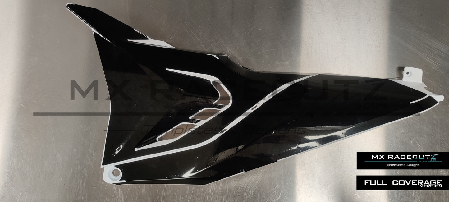KTM SX-SXF 2023+ & EXC 2024+ VENTET AIR FILTER COVER TEMPLATE