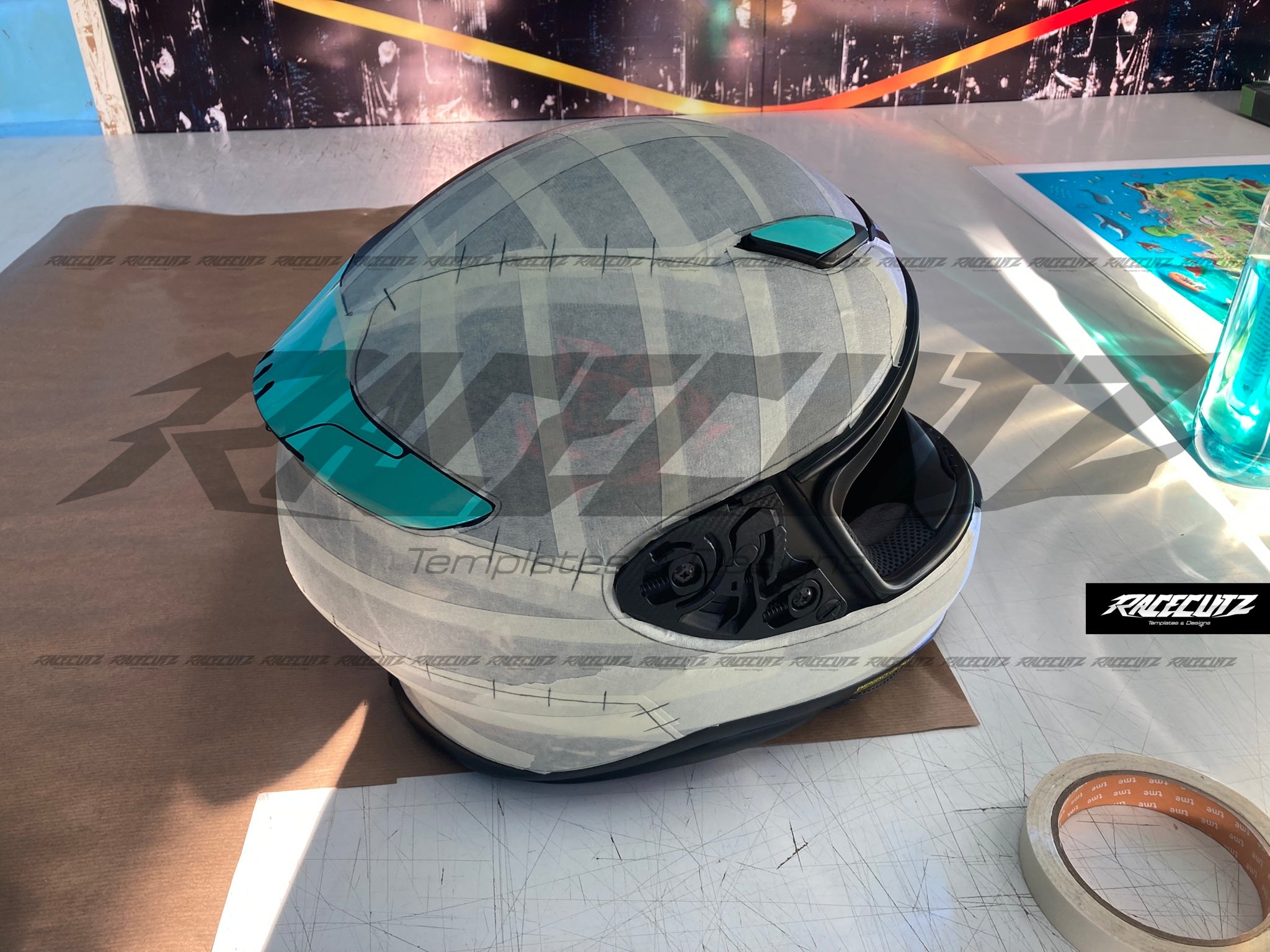 SHOEI NXR 1 - SIZE MEDIUM TEMPLATE – RaceCutz