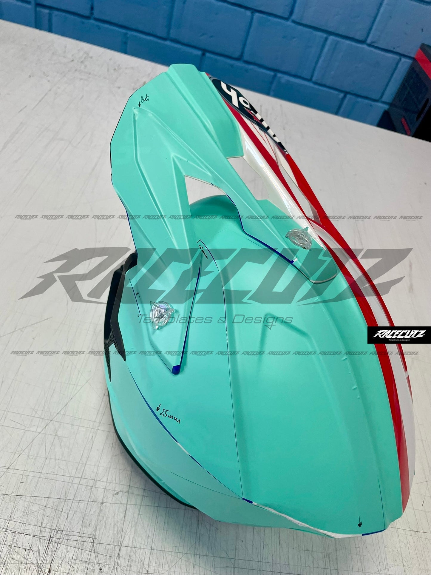 AIROH WRAAP - SIZE XSMALL & SMALL & MEDIUM TEMPLATE