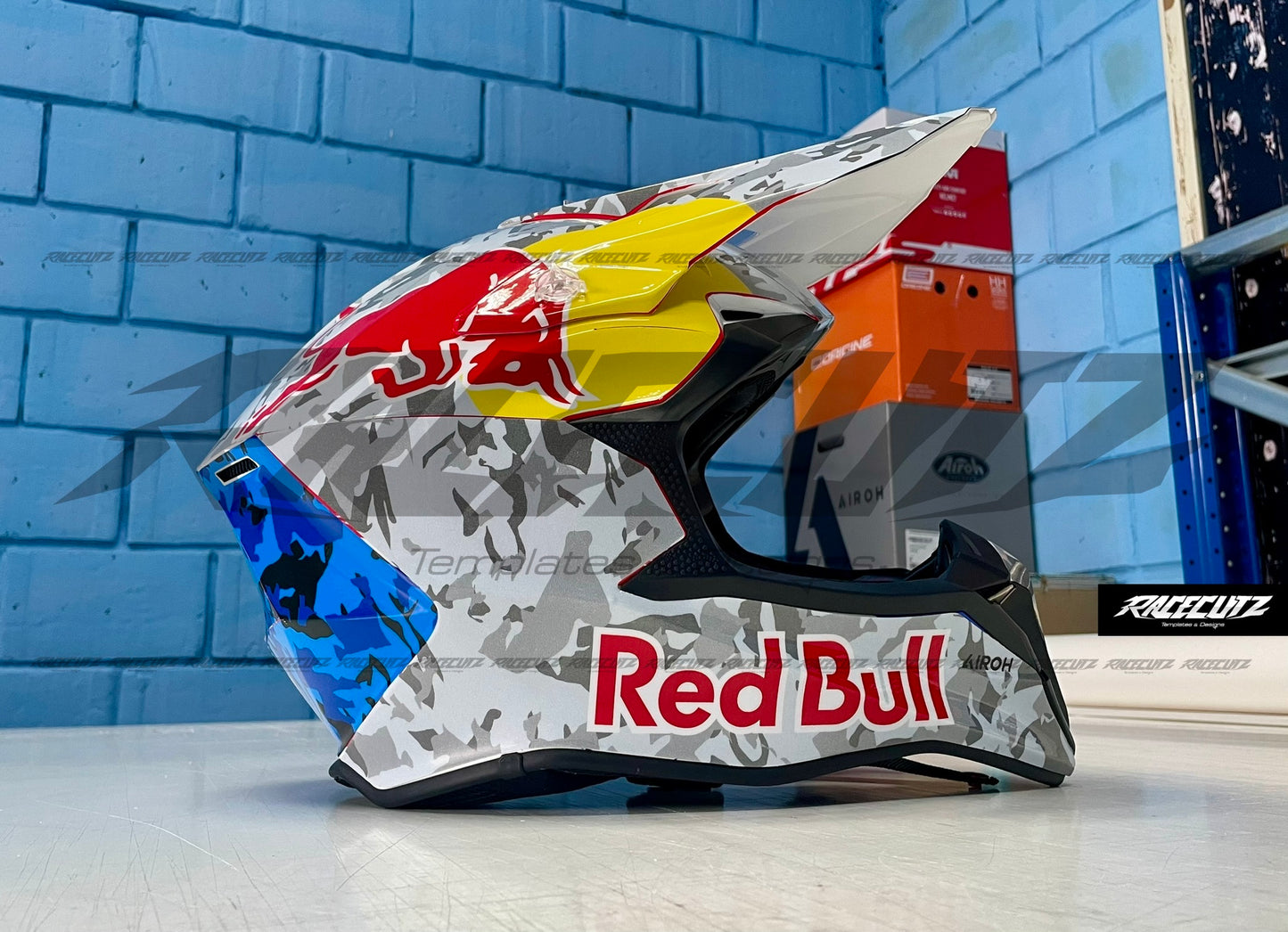 AIROH WRAAP - SIZE XSMALL & SMALL & MEDIUM TEMPLATE