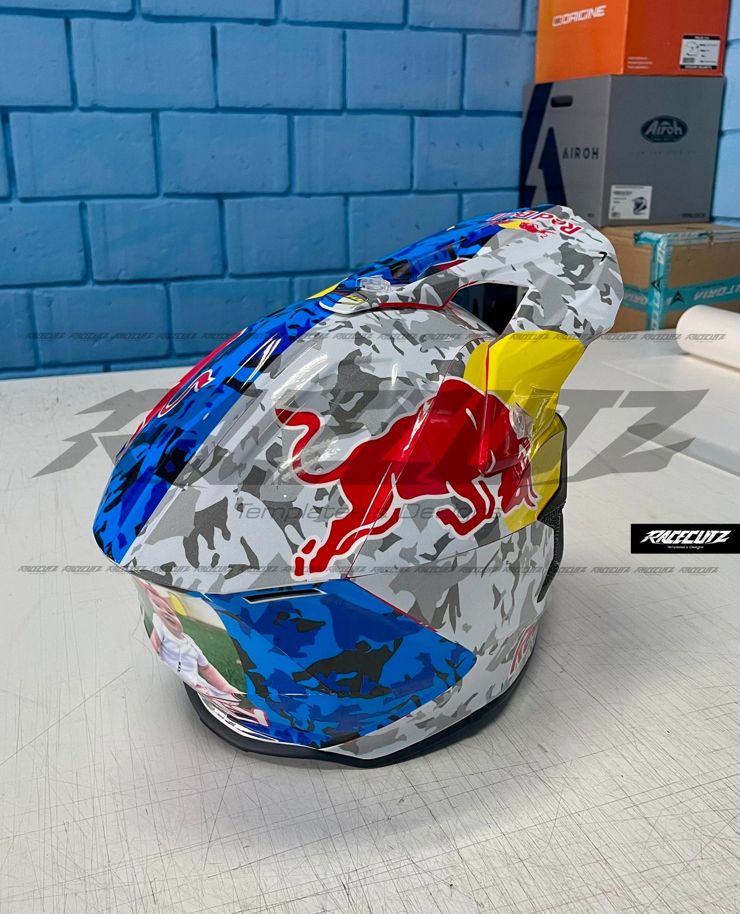 AIROH WRAAP - SIZE XSMALL & SMALL & MEDIUM TEMPLATE