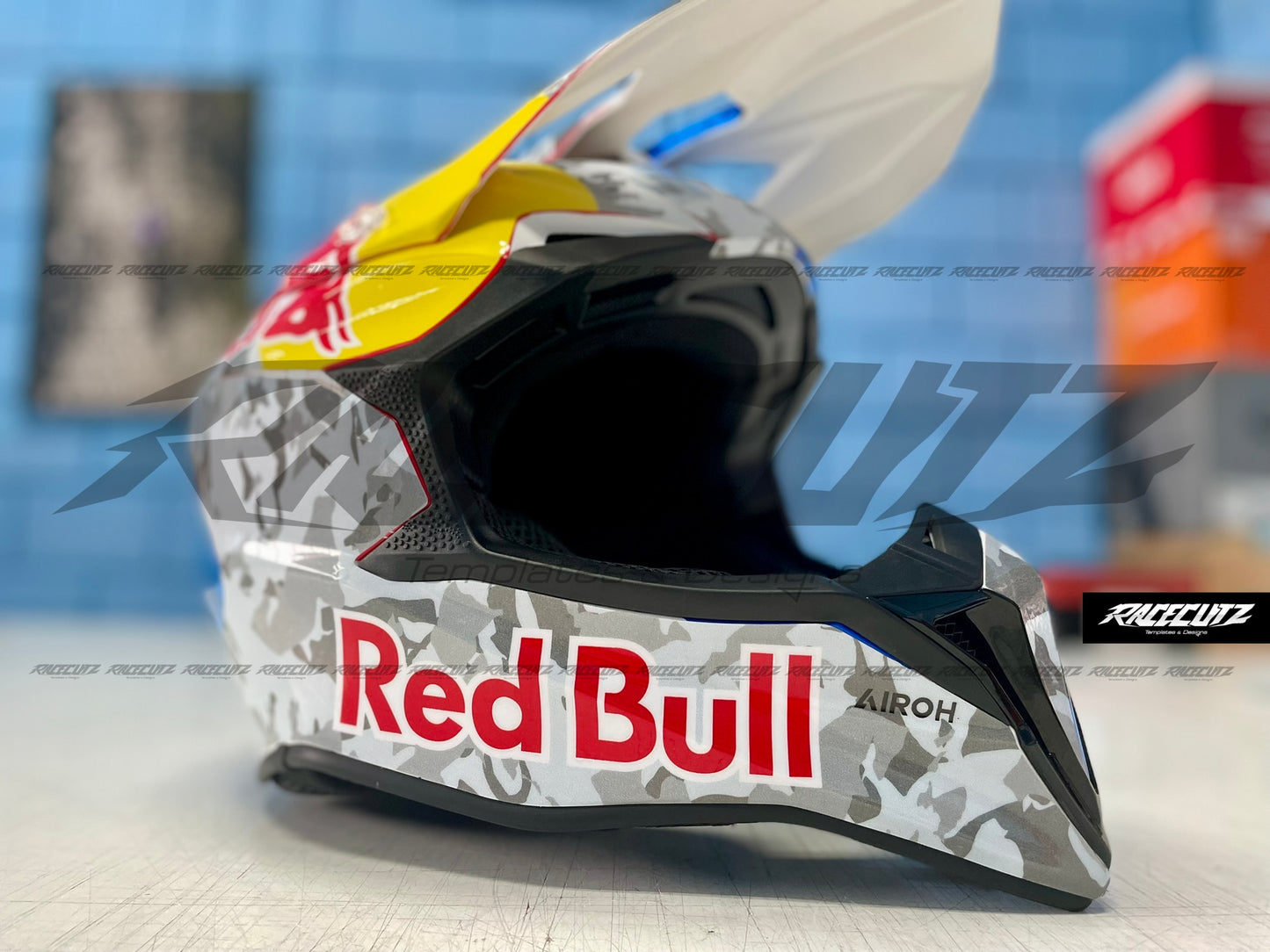 AIROH WRAAP - SIZE XSMALL & SMALL & MEDIUM TEMPLATE