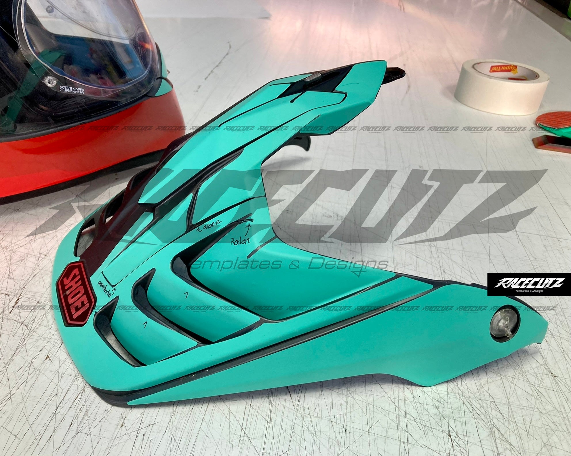 SHOEI HORNET ADV - SIZE XLARGE & XXLARGE TEMPLATE – RaceCutz