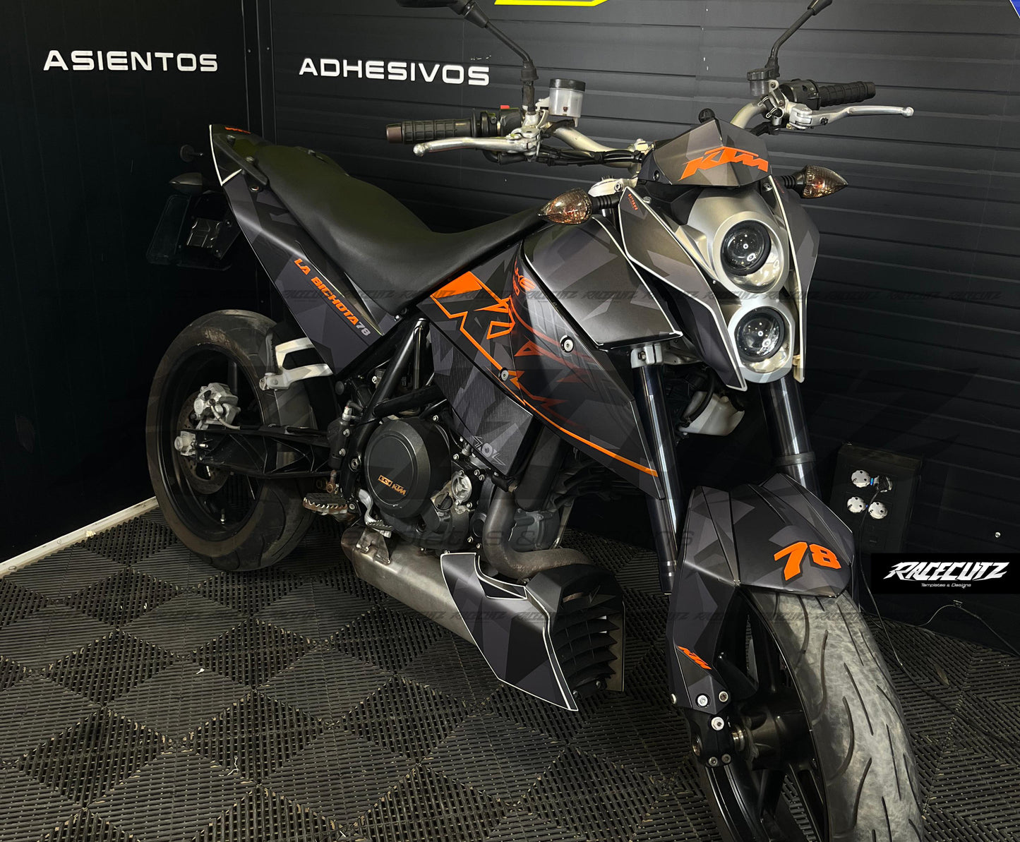 KTM DUKE 690 2008-2011 TEMPLATE