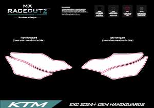 KTM EXC 2024+ OEM HANDGUARDS TEMPLATE