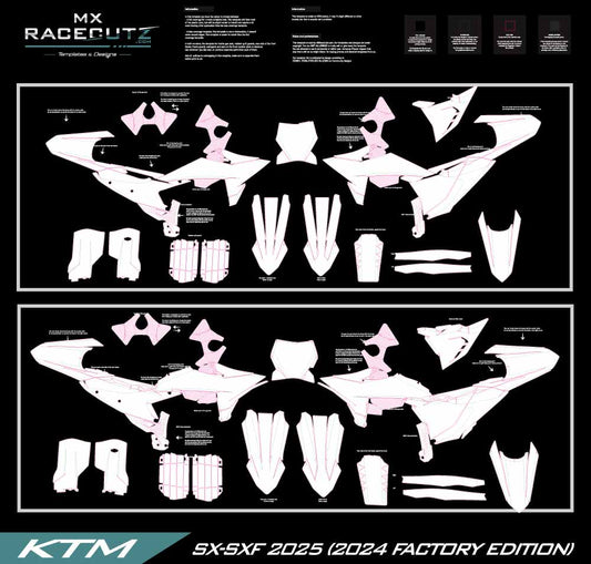KTM SX-SXF 2025 (2024 FACTORY EDITION) TEMPLATE