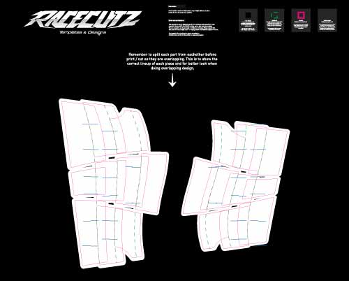 KTM+GASGAS+HUSQVARNA 85 2025+ RADIATOR GUARDS TEMPLATE