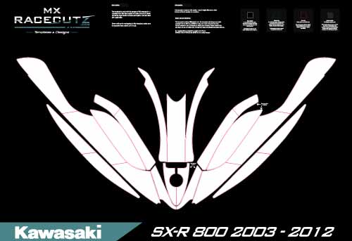 Kawasaki SXR 800 2003-2012 Template
