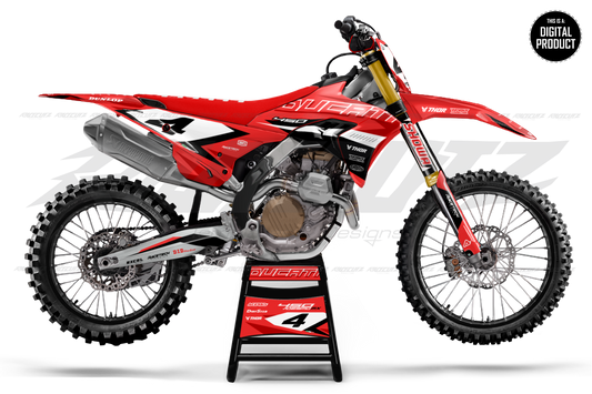 DUCATI DESMO 450 MX - 5 VIEW MOCKUP