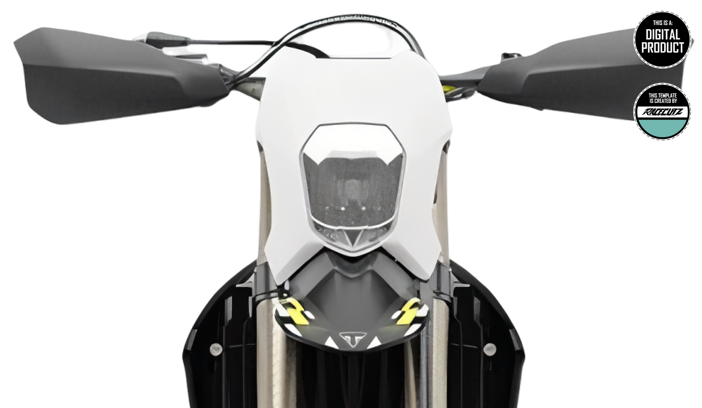 TRIUMPH TF 250 E+X+C & 450 E+X+C HANDGUARDS TEMPLATE